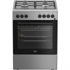 Aragaz Mixt FBSE62120XD 4 Arzatoare pe Gaz Aprindere Buton Cuptor Electric 66L Grill Curatare cu Abur SteamShine Iluminare Cuptor Clasa A Inox