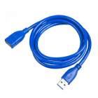 Cablu Akyga AK-USB-10, USB 3.0 Male – USB 3.0 Female, 1.8m, Albastru – Dwyn.ro