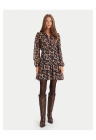Rochie casual – fermoar – maro – poliester – FashionDays.ro