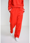 Pantaloni de trening din amestec de bumbac cu croiala ampla – Rosu – FashionDays.ro