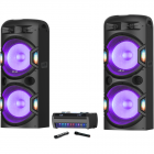 Boxa Portabila Audio Dual Cu Amplificator Negru – ITGalaxy.ro