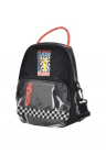 Rucsac  X HARIBO MINI – negru/alb – 22x29x10cm – cu un compartiment – cu logo Haribo – FashionDays.ro