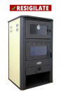 PRODUS NOU RESIGILAT USOR LOVIT DAR IN PERFECTA STARE DE FUNCTIONARE cod 26218 !!! Termosemineu pe lemne brichete si carbune Fornello MILANO E 24 KW cuptor de incalzit mancarea Ivory 580x560x1060 mm – Fornello.ro