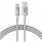 Cablu Date si Incarcare USB-A - USB-C Titanium 100W 2m Argintiu
