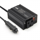 Resigilat Invertor de Putere Auto Techstar® 150W – 12V DC la 220V AC, cu Porturi USB-C si USB-A pentru Incarcare Rapida – Techstar.ro