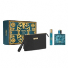 Versace Eros Parfum, Set Cadou Bărbați, Parfum 100 ml + 10 ml + Geantă Cosmetică – Hiris.ro