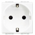 Priza schuko 2M Living Light Bticino N4141, alb – Vonmag.ro
