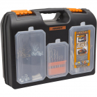 Cutie Organizator 2-in-1 pentru Burghie si Piese cu Compartimente si Capace Transparente 400 x 300 x 155mm Negru – ITGalaxy.ro