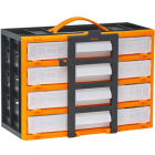 Organizator Portabil pentru Scule cu 4 Sertare si Compartimente Depozitare 310 x 165 x 220mm Negru – ITGalaxy.ro