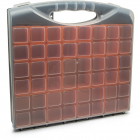 Cutie Organizator pentru Accesorii cu Compartimente Detasabile si Capac Transparent 400 x 370 x 58mm Negru – ITGalaxy.ro