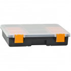 Cutie Organizator din Plastic cu Compartimente Fixe si Organizatoare Detasabile 285 x 235 x 65mm Negru – ITGalaxy.ro