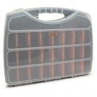 Cutie Organizator pentru Accesorii cu Compartimente Reglabile si Capac Transparent 480 x 375 x 75mm Negru – ITGalaxy.ro