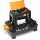 Scaun de Atelier cu Roti si Suport pentru Scule din Plastic Capacitate 150kg Negru – ITGalaxy.ro