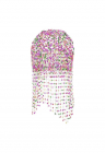 Accesoriu de par – argintiu – cu margelute roz si verzi – Andersine C23 – – FashionDays.ro