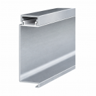 Profil aluminiu Gola C pentru banda LED, aluminiu anodizat mat, 4 m