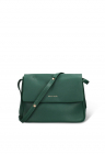 Geanta crossbody de piele ecologica cu clapa Liviana Elite – Verde inchis – FashionDays.ro