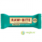 Baton Proteic din Fructe si Nuci cu Arahide si Caramel fara Gluten Ecologic/Bio 45g – Vegis.ro