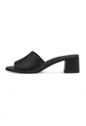 Papuci cu toc de piele – Negru – FashionDays.ro