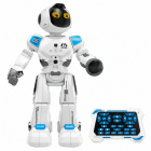 Robot inteligent cu telecomanda, programabil, cu senzori tactili, lumini si sunete, Alb/Albastru – Hiris.ro