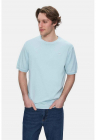 Tricou regular fit cu decolteu la baza gatului Fared – Albastru – FashionDays.ro