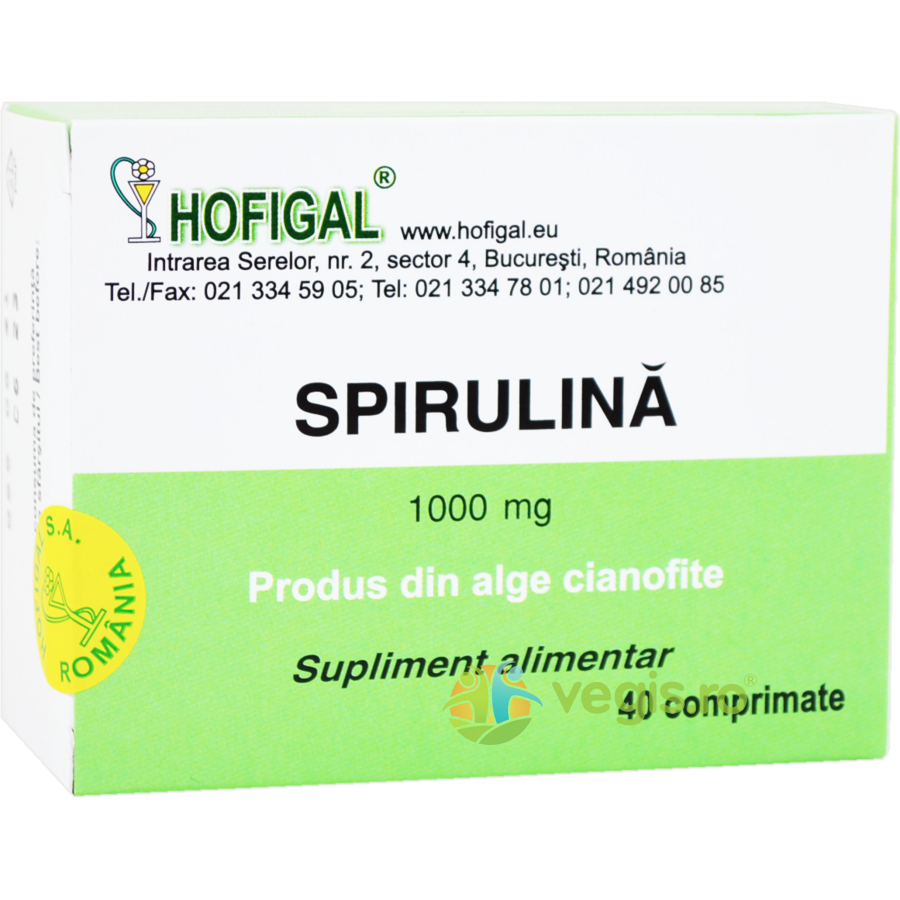 Oferte la Spirulina 1000mg 40cpr