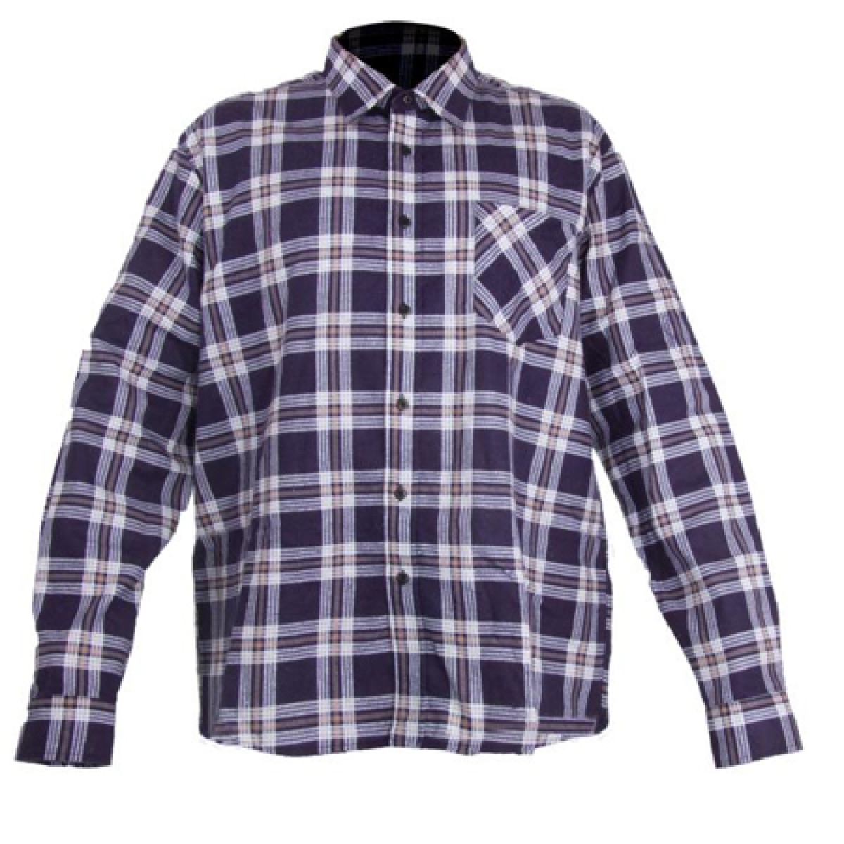 Oferte la Camasa lucru flanel cu carouri violete - 2xl/h-188