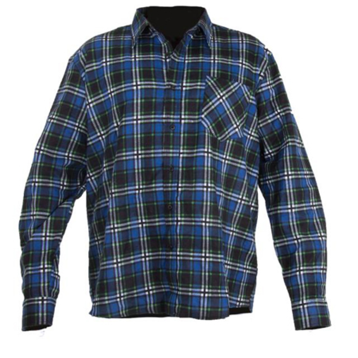 Oferte la Camasa lucru flanel cu carouri albastre - s/h-164