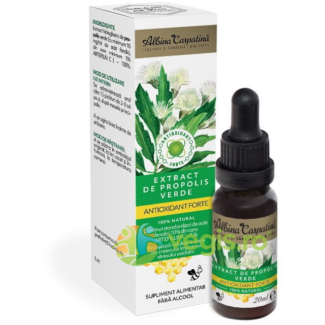 Oferte la Extract de Propolis Verde Antioxidant Forte 100% Natural fara Alcool 20ml