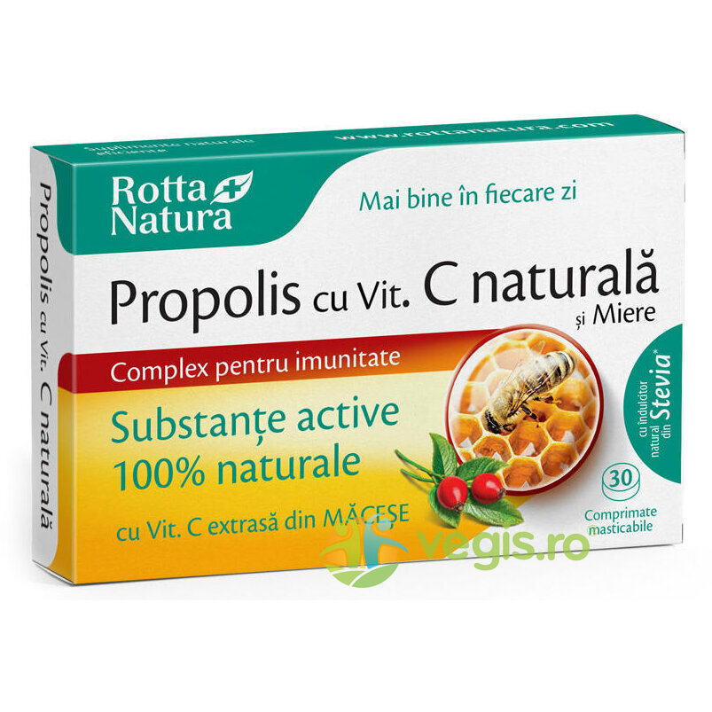 Oferte la Propolis cu Vitamina C Naturala si Miere 30cpr