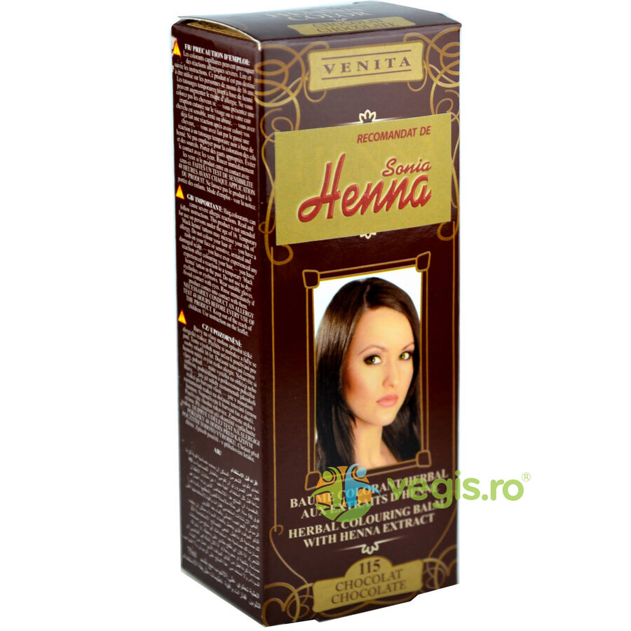 Oferte la Balsam Colorant pentru Par cu Henna Nr. 115 - Ciocolatiu 75ml