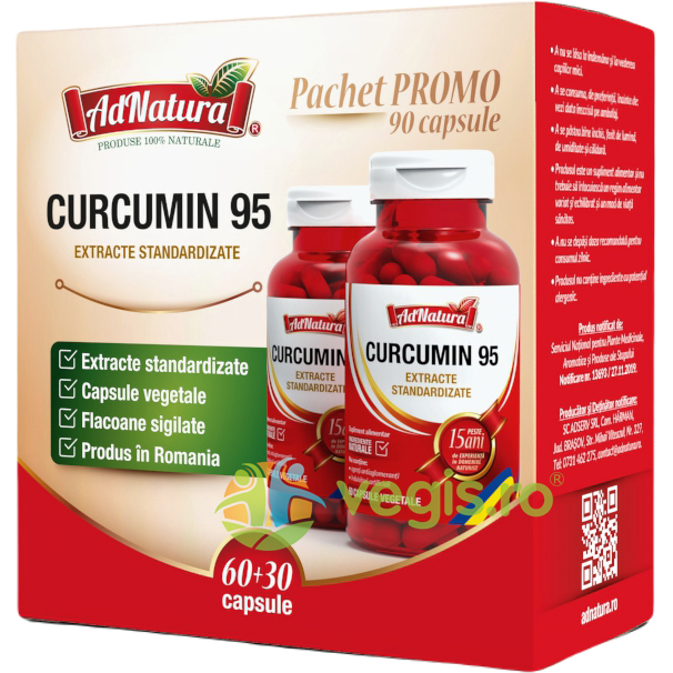 Oferte la Pachet Curcumin 95 60cps+30cps