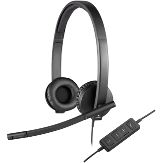 Casti H570e USB Stereo Headset cu microfon, negre