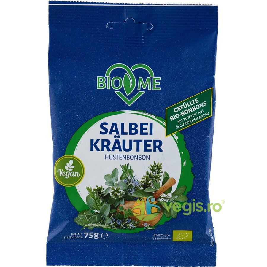 Oferte la Bomboane cu Salvie Ecologice/Bio 75g