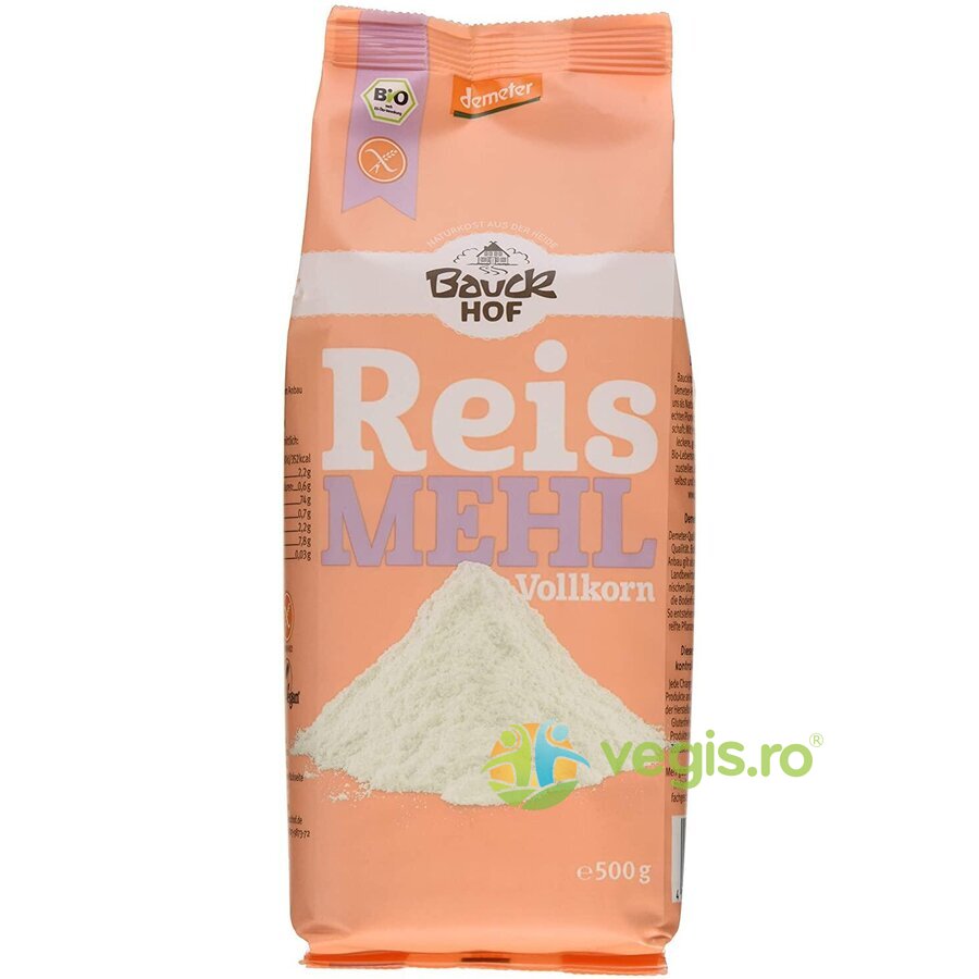 Oferte la Faina Integrala de Orez Fara Gluten Ecologica/Bio 500g