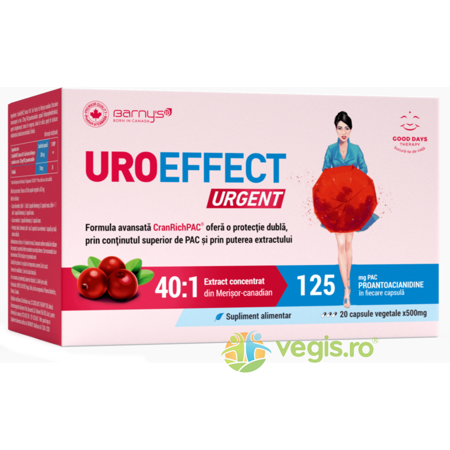 Oferte la UroEffect Urgent 20cps vegetale Good Days Therapy,