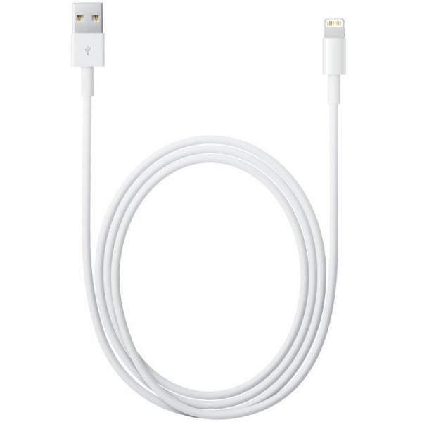 Cablu original Apple Lightning la USB, 2 metri, incarcare rapida si sincronizare date