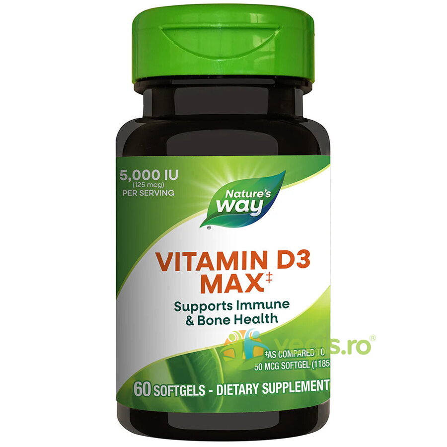 Oferte la Vitamina D3 Max 5000IU 60cps moi Secom,