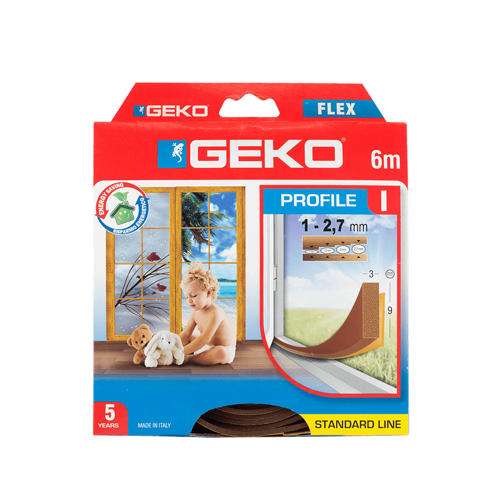 Oferte la Garnitura adeziva de etansare, spuma PVC, Geko Flex, maro