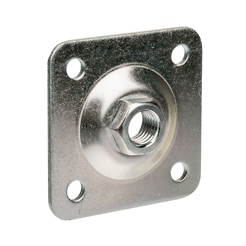 Oferte la Placa cu piulita galvanizata Polbram, otel, argintiu, 80 x 80 mm