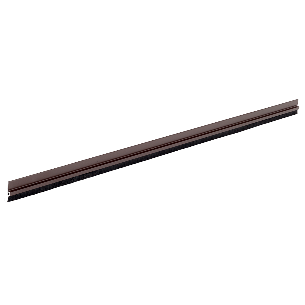 Oferte la Prag izolator din aluminiu ALU FIX, cu perie, maro, L: 100 cm