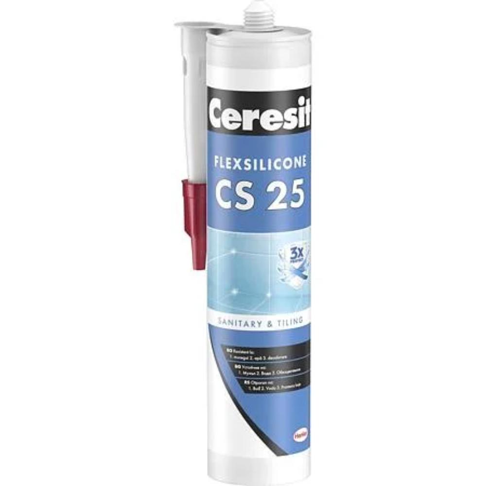 Oferte la Silicon sanitar Ceresit CS 25, interior/exterior, alb, 280 ml