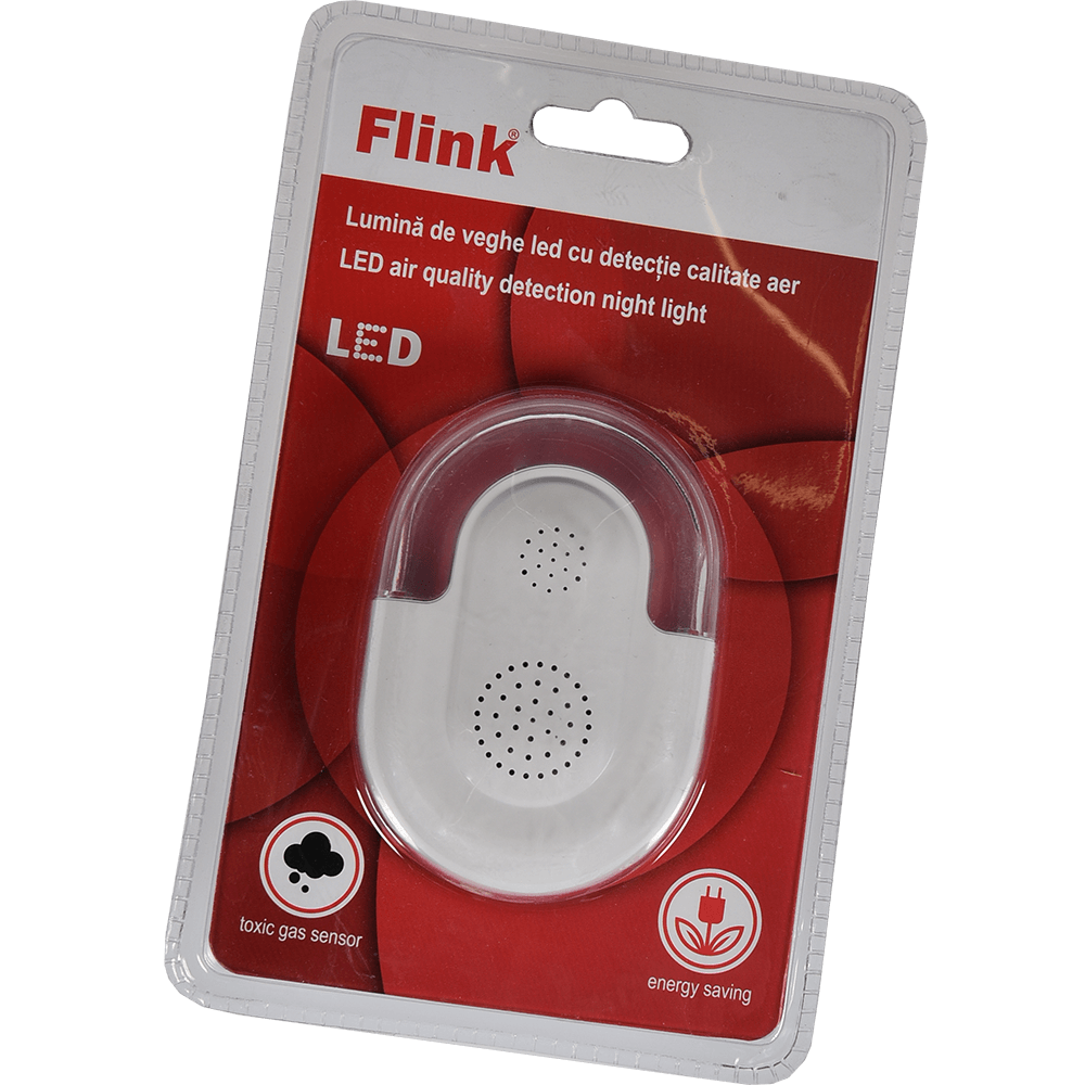 Oferte la Lampa de veghe Flink 2 LED-uri, cu detectie a calitatii aerului, utilizare la interior