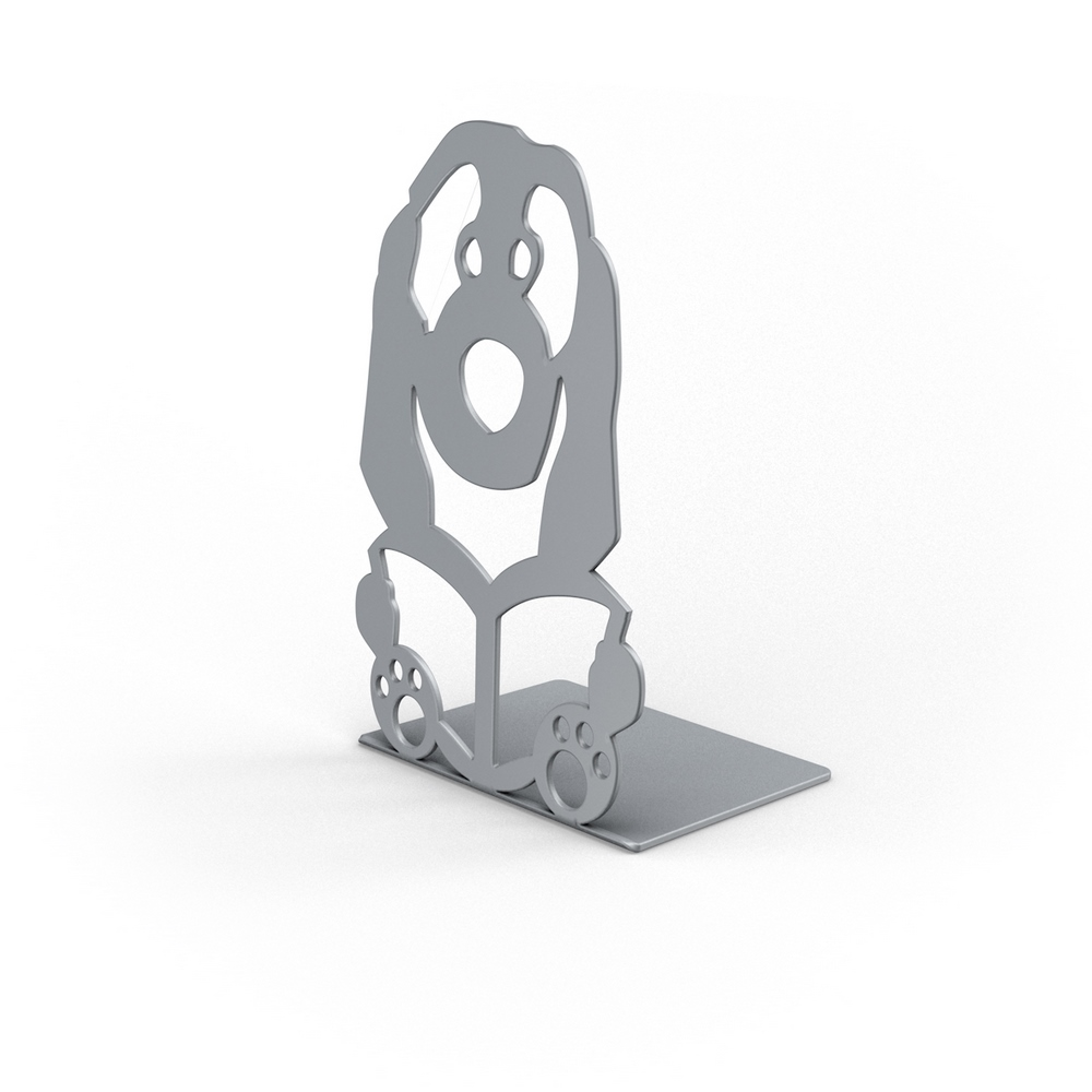 Oferte la Suport pentru carti catel, argintiu, 126 x 100 x 205 mm