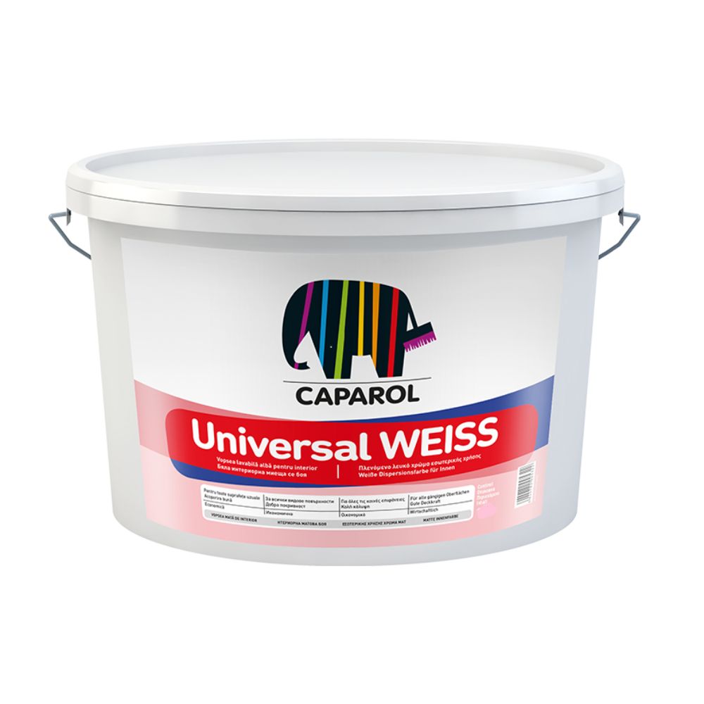 Oferte la Vopsea lavabila interior Caparol Universal, alb, 15 l
