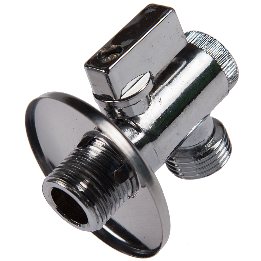 Oferte la Robinet coltar cu filtru, filet exterior-exterior, zamac, cromat, 1/2'' x 1/2''