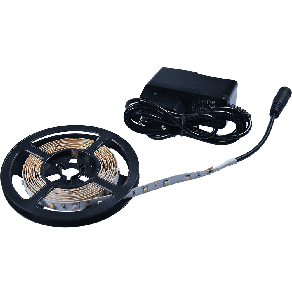 Oferte la Kit cu banda LED Flink si adaptor, alb-cald, 60 leduri/m, rola 2 m