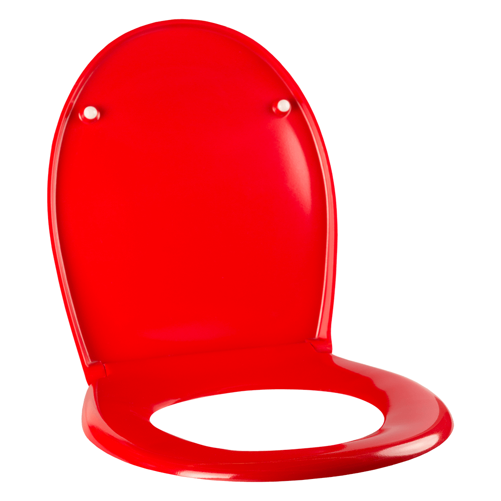 Oferte la Capac WC MSV, duroplast, rosu, 37,5 x 44,5 x 4 cm