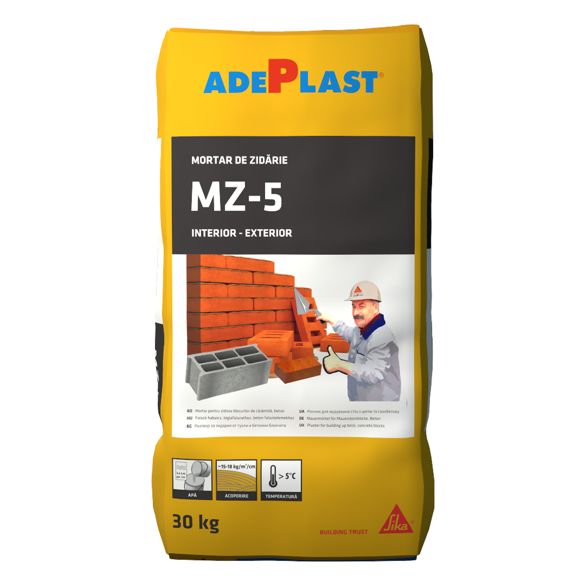 Oferte la Mortar pentru zidarie Adeplast MZC 50, interior/exterior, 30 kg