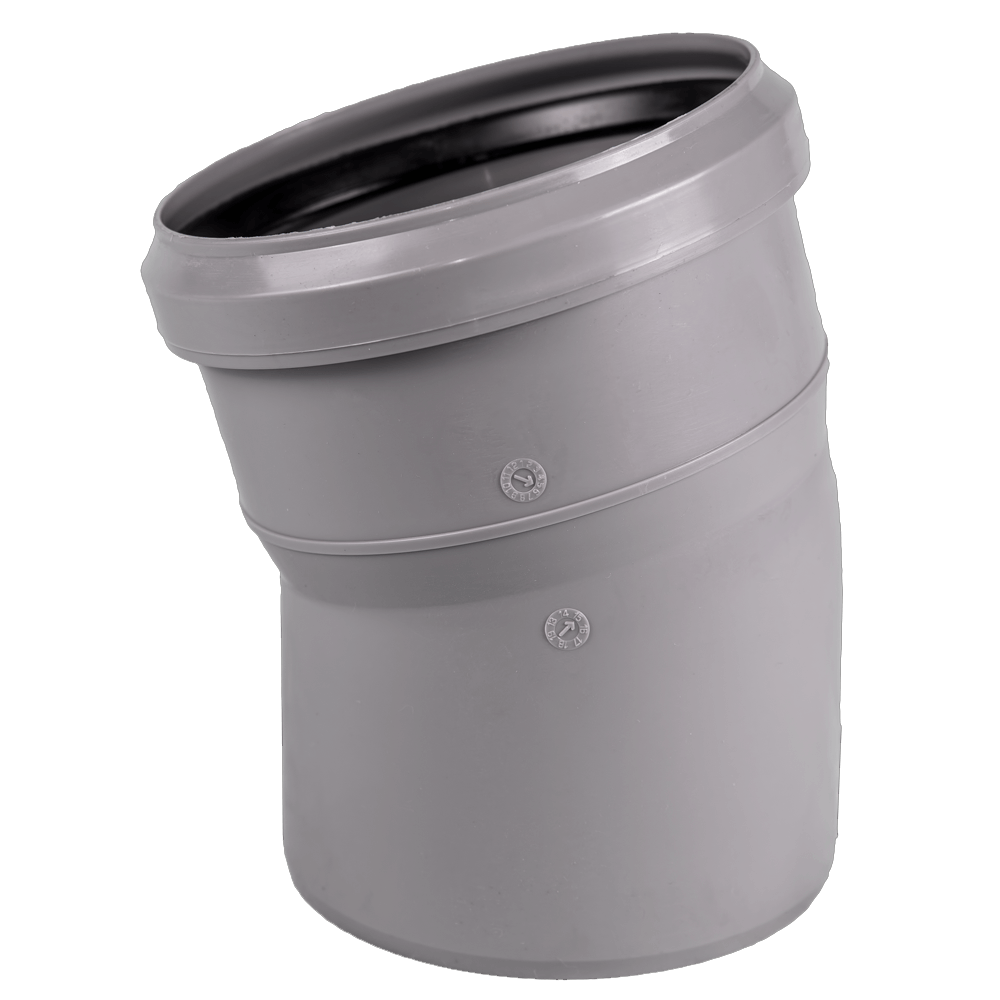 Oferte la Cot PP pentru canalizare interioara Valrom, gri, 110 mm, 15 grade