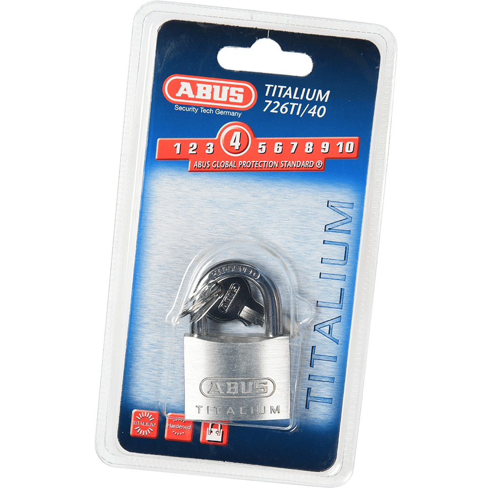 Oferte la Lacat din aluminiu, Abus Titalium 726TI, l 40mm, 2 chei